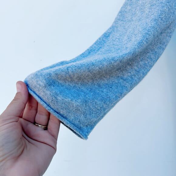 Eileen Fisher Italian Cashmere Sweater Open Cardigan Long Gray Grey Moon Medium - Picture 9 of 9